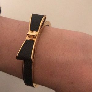 Kate Spade Black and gold Bow Bracelet